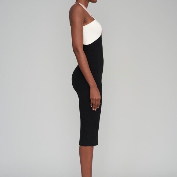 Le Superbe Drinks On You Knit Bodycon Dress Neutral Trifecta Size S - Picture 2 of 14